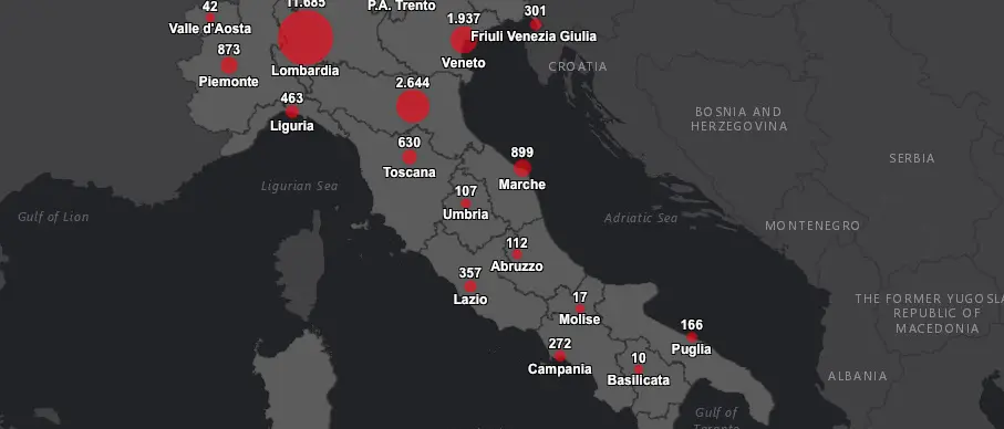 In Calabria 60 casi di coronavirus: peggiora la situazione a Cosenza