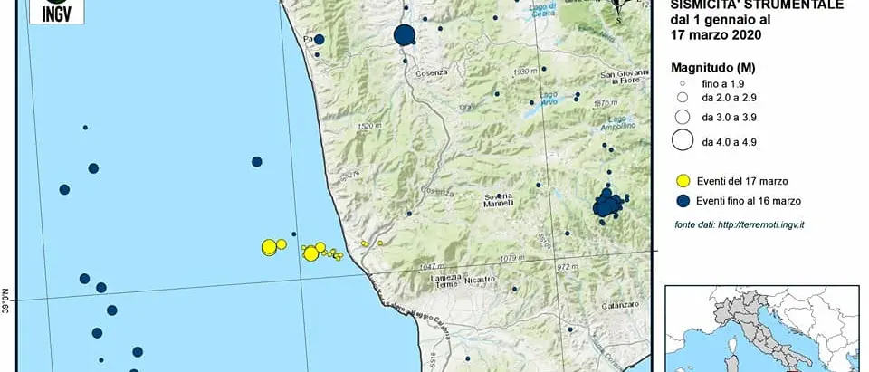 Terremoto, la Protezione Civile: «Non c'entra l'attività dello Stromboli»