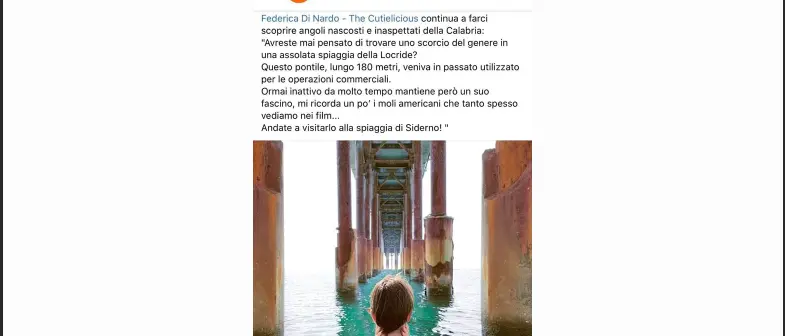 Easy Jet, ci risiamo. La blogger: “Visitate il pontile a Siderno”, ma è pericolante