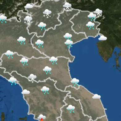Maltempo, ancora neve al Nord. Tempo incerto in Calabria