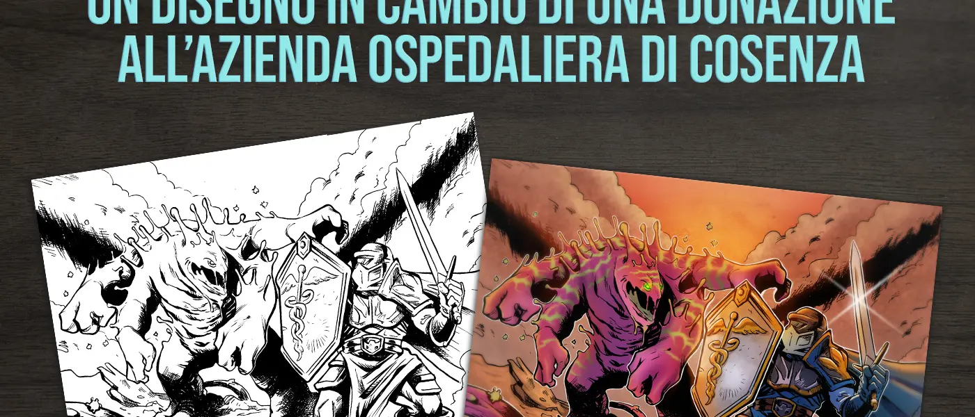 Asta benefica della scuola di fumetto Nero su Bianco in favore dell'ospedale Annunziata di Cosenza
