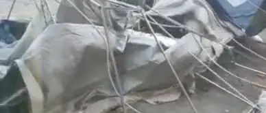 Paola, tenda triage distrutta dal maltempo: ecco il video