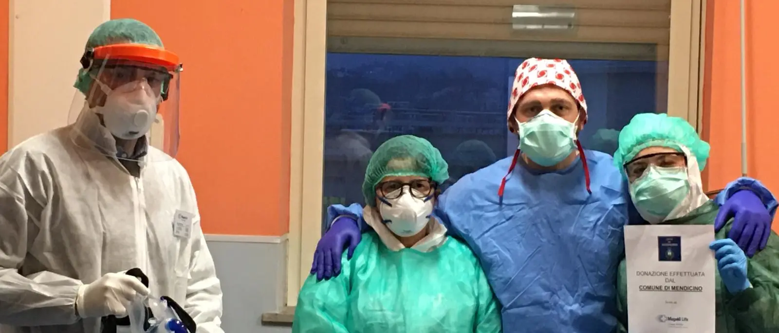 Il Comune di Mendicino dona un ventilatore polmonare all'Ospedale di Cosenza