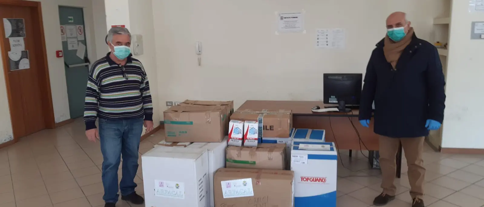 Emergenza coronavirus: Arpacal dona dispositivi di protezione all'ASP di Vibo Valentia