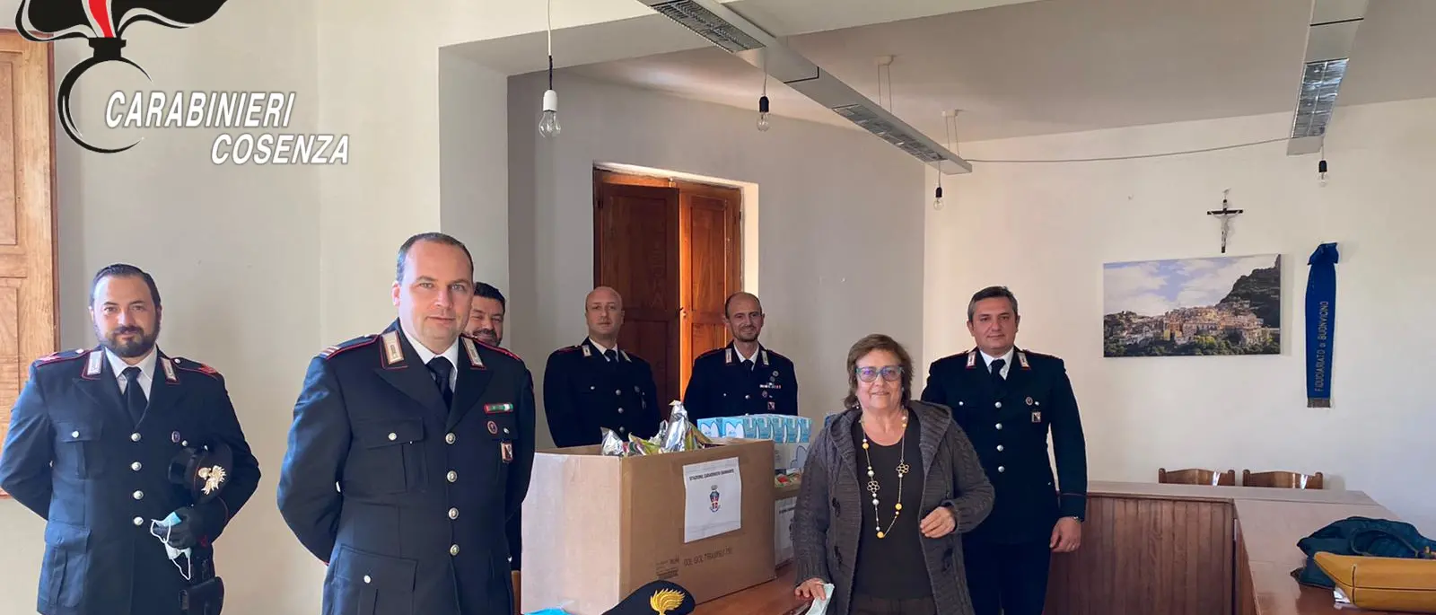 I carabinieri di Diamante donano pacchi alimentari: ecco a chi sono destinati