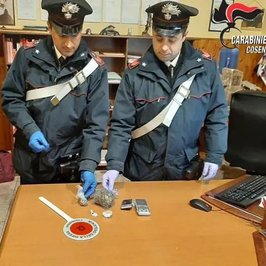 Casali del Manco, droga a domicilio: denunciato un 39enne