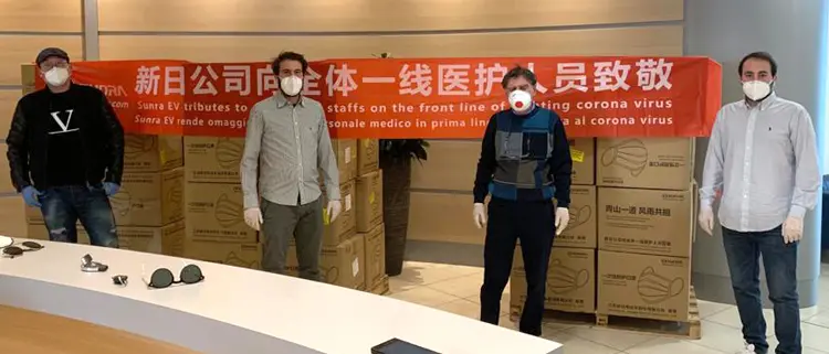 100mila mascherine all'Ordine dei medici. Donazione record dalla Cina