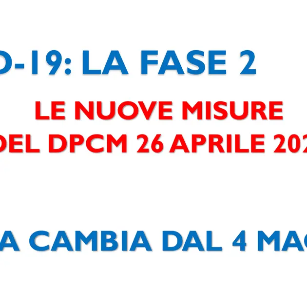 Covid-19, oggi inizia la Fase-2. Ecco tutto ciò che cambia nella vita quotidiana