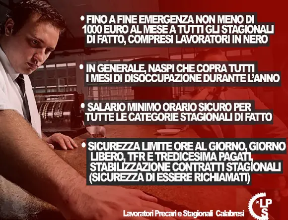 Lavoratori stagionali calabresi in mobilitazione