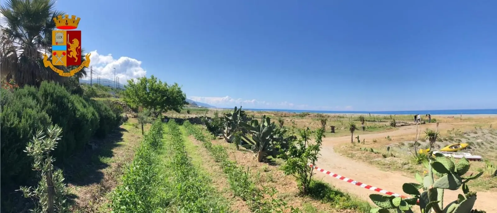 Paola, blitz della polizia: pregiudicato occupa area demaniale di 5200 mq