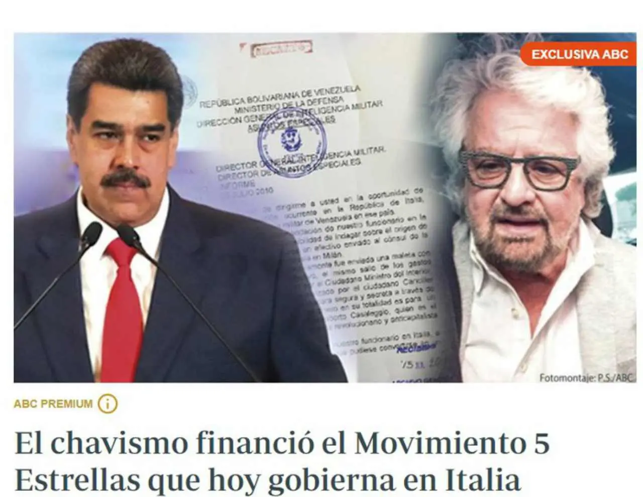 Abc, dalla Spagna: «Maduro finanziò il M5S nel 2010»