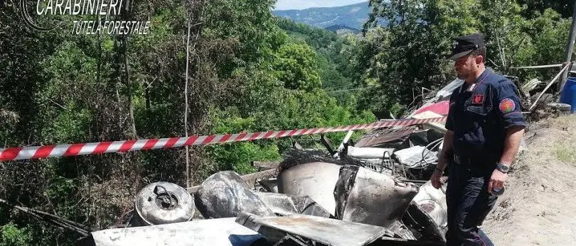 Acri, gestione illecita di rifiuti