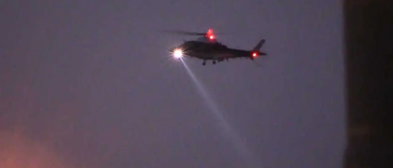 'Ndrangheta a Cosenza, il video dell'elicottero che ha squarciato il silenzio della notte