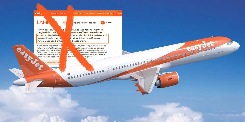 Easy Jet cancella il messaggio anti Calabria. Orsomarso: valuteremo denuncia