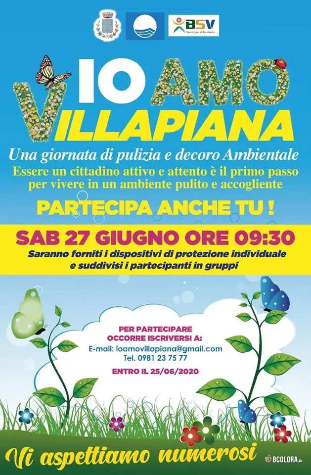 Sabato 27 Giugno appuntamento con “Io Amo Villapiana”