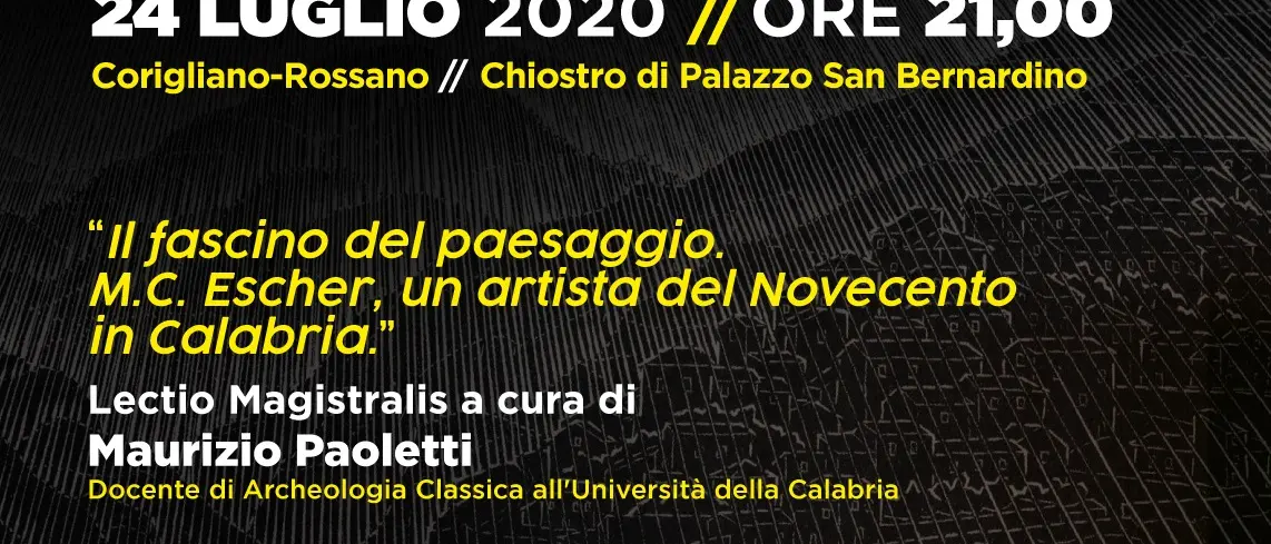 Maurits Cornelius Escher, lectio magistralis sull'artista a Rossano
