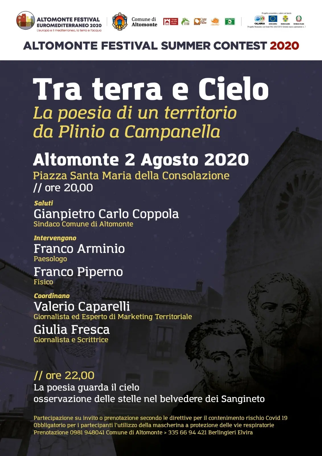 Ritorna il Festival Euromediterraneo di Altomonte domenica 2 agosto