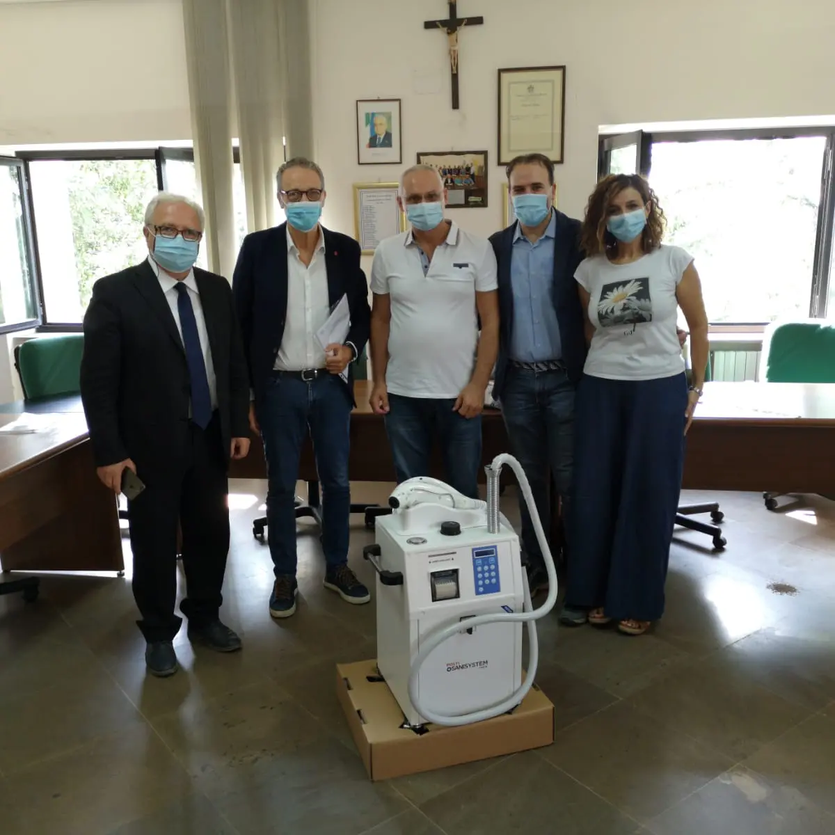 Casali del Manco, il comune dona un sanificatore all’Azienda Ospedaliera di Cosenza