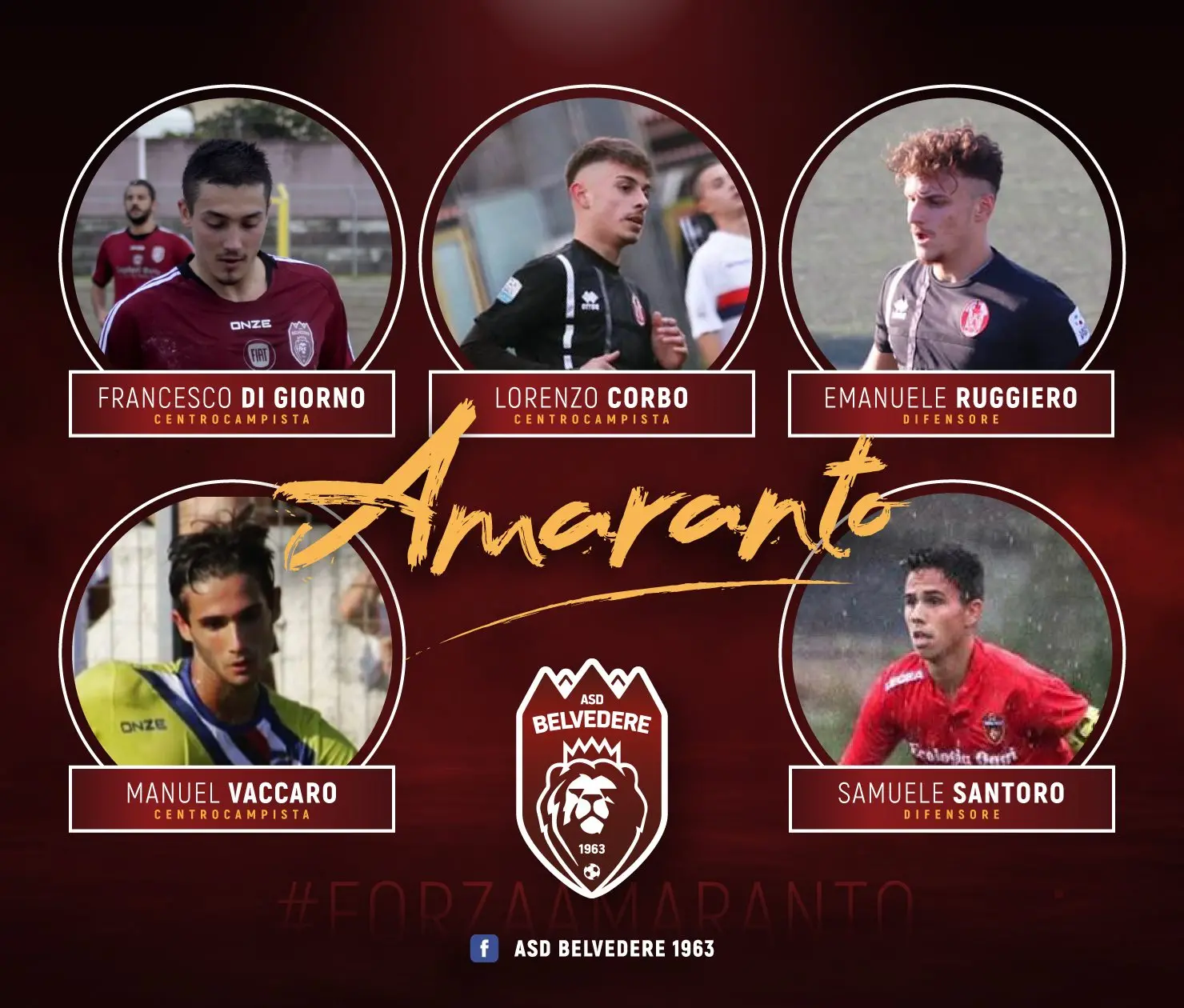 Belvedere, ecco 6 \"millennials\" per Aita. Ma De Pantis lascia gli amaranto
