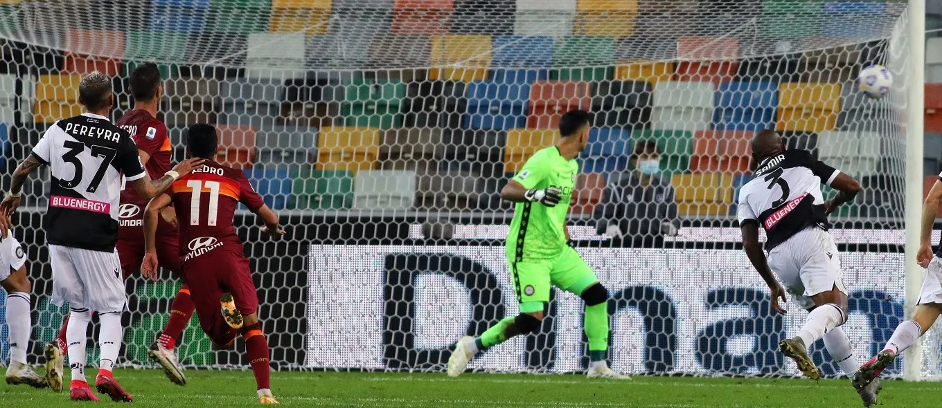 Roma corsara a Udine, la decide Pedro nella ripresa