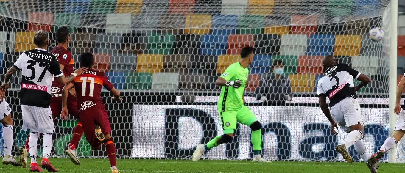 Roma corsara a Udine, la decide Pedro nella ripresa