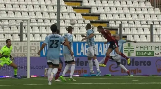 Virtus Entella-Reggiana, Mazzocchi e Varone regalano il successo agli emiliani