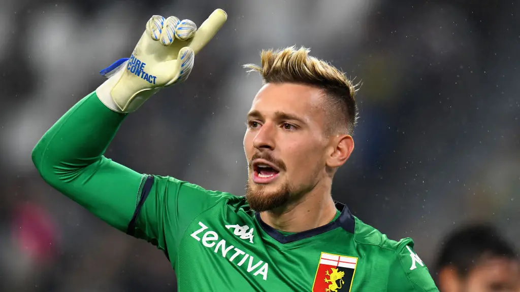 TURIN, ITALY - OCTOBER 30: Ionut Radu of Genoa CFC gestures during the Serie A match between Juventus and Genoa CFC at on October 30, 2019 in Turin, Italy. (Photo by Alessandro Sabattini/Getty Images) , Getty Images