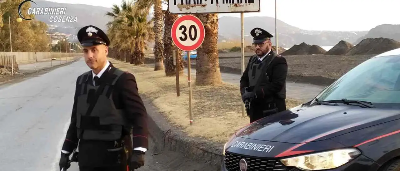 I carabinieri arrestano tre persone tra Scalea e Praia a Mare