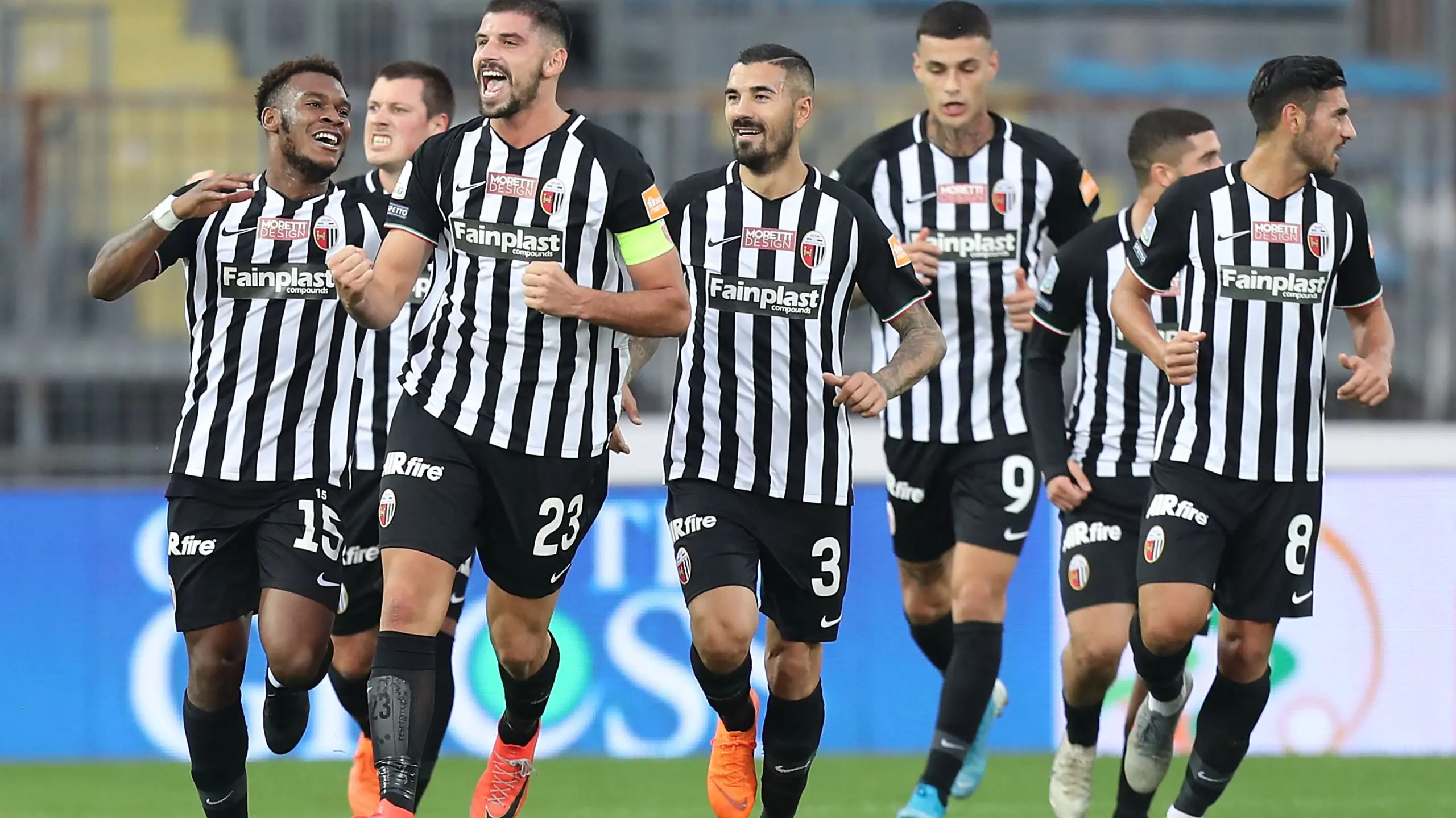 EMPOLI, ITALY - DECEMBER 07: Riccardo Brosco of AScoli Calcio celebrates after scoring a goal during the Serie B match between Empoli FC and Ascoli Calcio at Stadio Carlo Castellani on December 7, 2019 in Empoli, Italy. (Photo by Gabriele Maltinti/Getty Images) , Getty Images