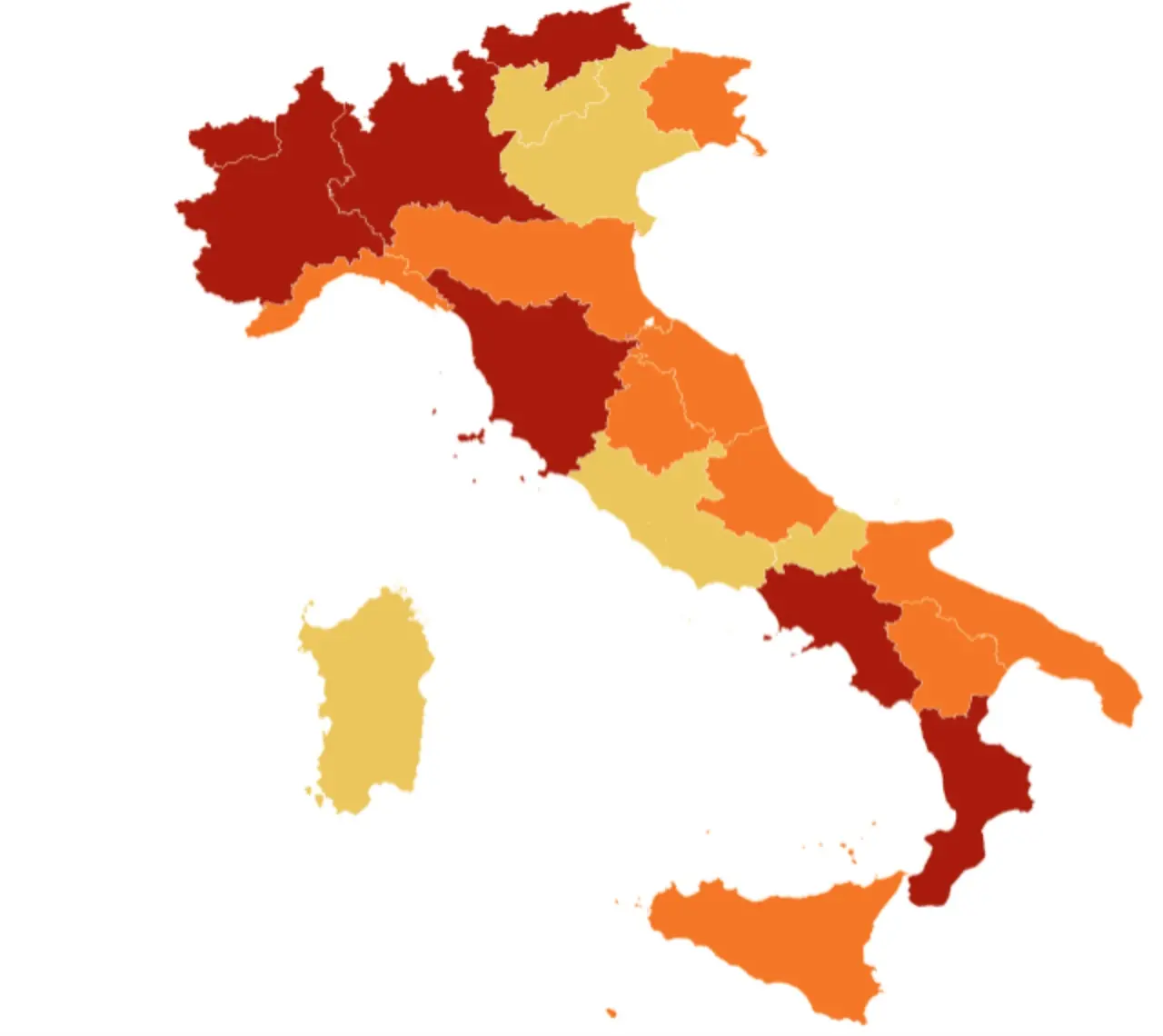 Italia verso la \"zona rossa\": altre due regioni vanno in \"lockdown\"