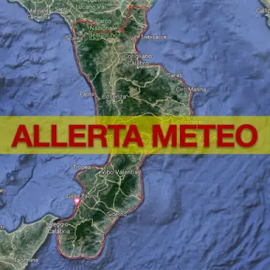 Meteo: aggiornamento del Multirischi Arpacal su precipitazioni sul versante tirrenico