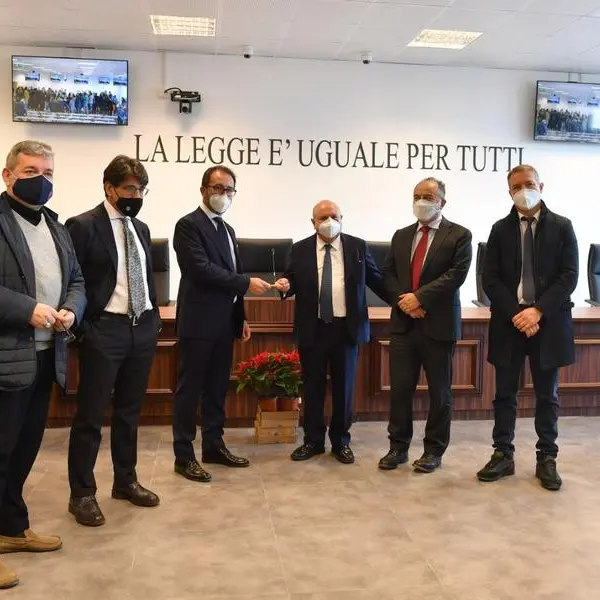 Aula bunker di Lamezia Terme: sopralluogo di Spirlì, Bonafede e Gratteri