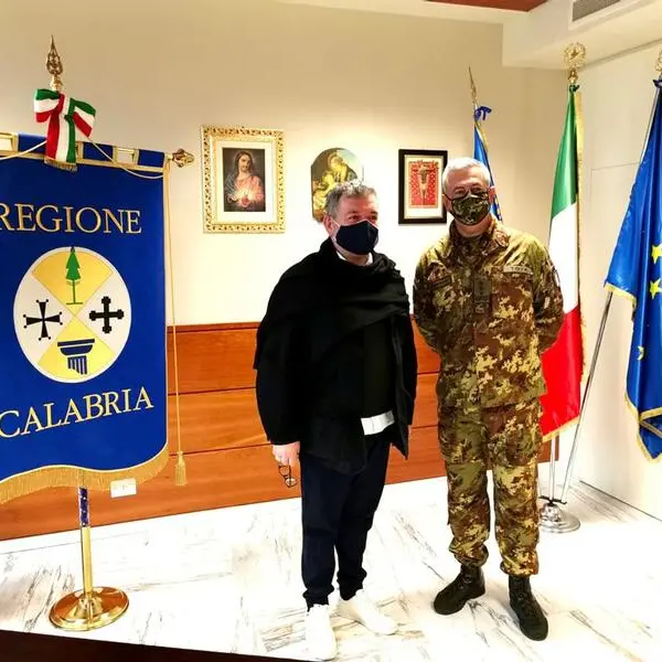 Emergenza covid, il presidente Spirlì incontra il generale Tota: «Grande spirito di collaborazione»