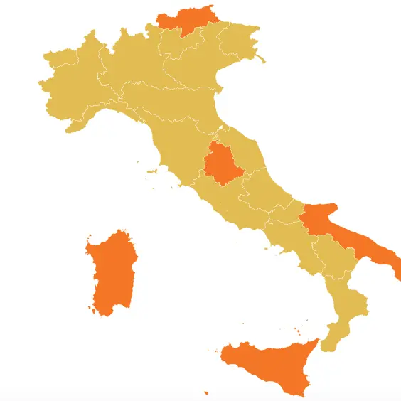 Calabria zona gialla: ora è ufficiale. Ecco le altre regioni \"arancioni\" | COSA SI PUO’ FARE E COSA NON SI PUO’ FARE