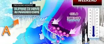 Sabato 13 e domenica 14 febbraio, neve a San Valentino: ecco dove