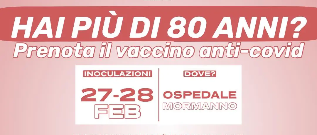 Mormanno, inizia la campagna vaccinale per gli over 80