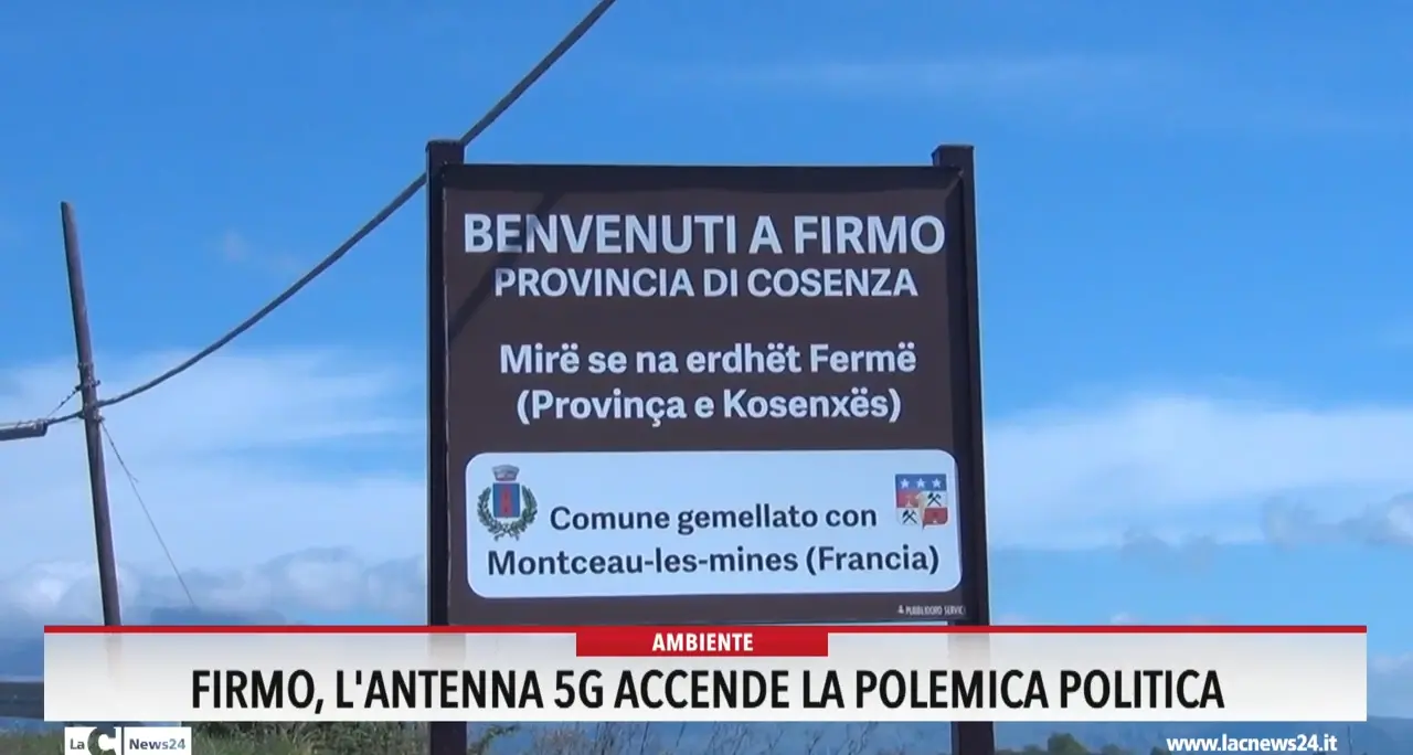 Firmo, l'antenna 5G accende la polemica politica