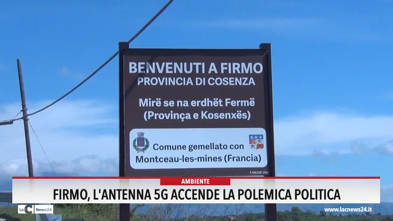 Firmo, l'antenna 5G accende la polemica politica