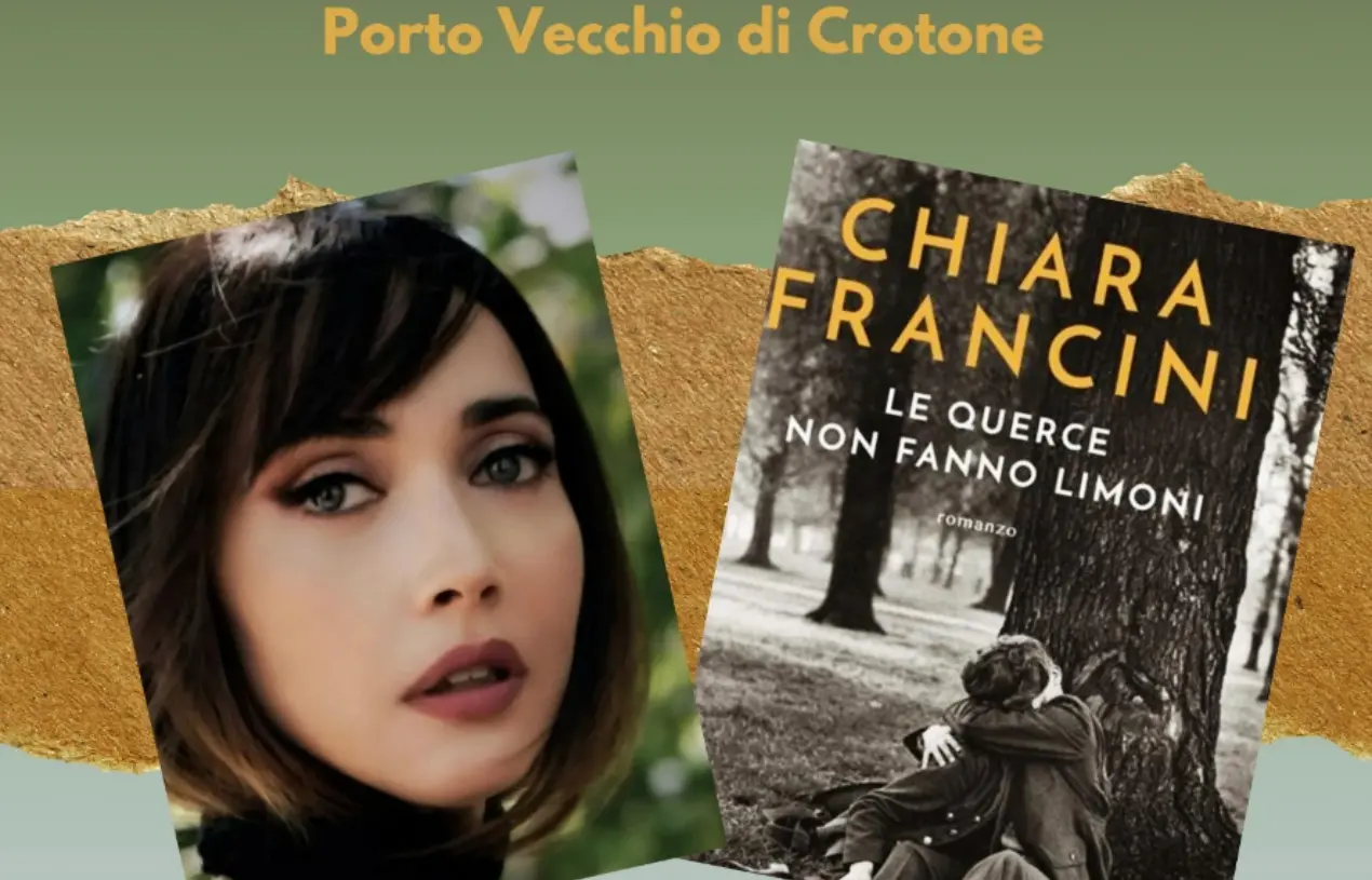 Crotone pronta a ospitare Chiara Francini: l’attrice presenterà il suo nuovo romanzo Le querce non fanno limoni\n