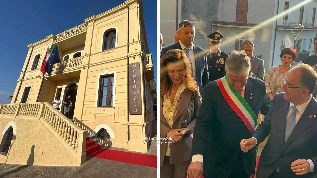 San Demetrio Corone, inaugurata la nuova sede del Municipio\u00A0alla presenza del presidente albanese Begaj\n