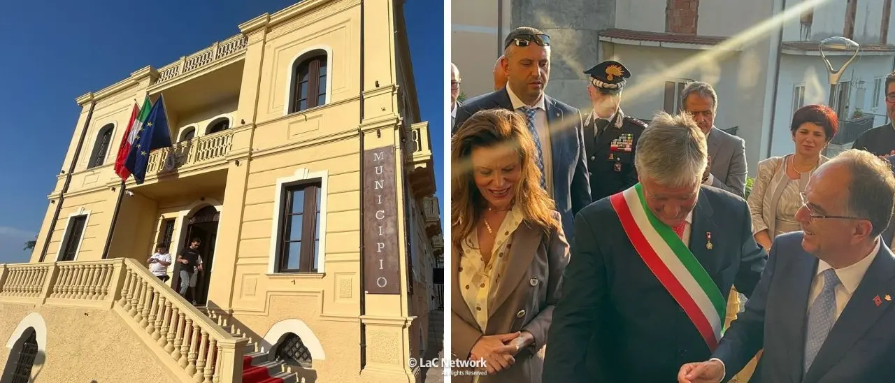 San Demetrio Corone, inaugurata la nuova sede del Municipio\u00A0alla presenza del presidente albanese Begaj\n