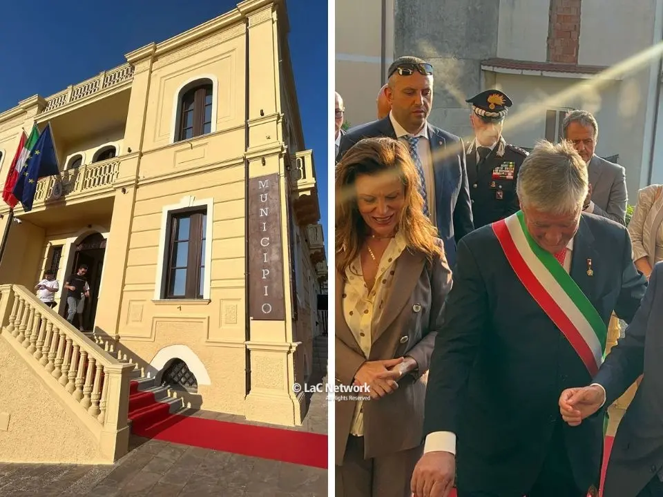 San Demetrio Corone, inaugurata la nuova sede del Municipio alla presenza del presidente albanese Begaj