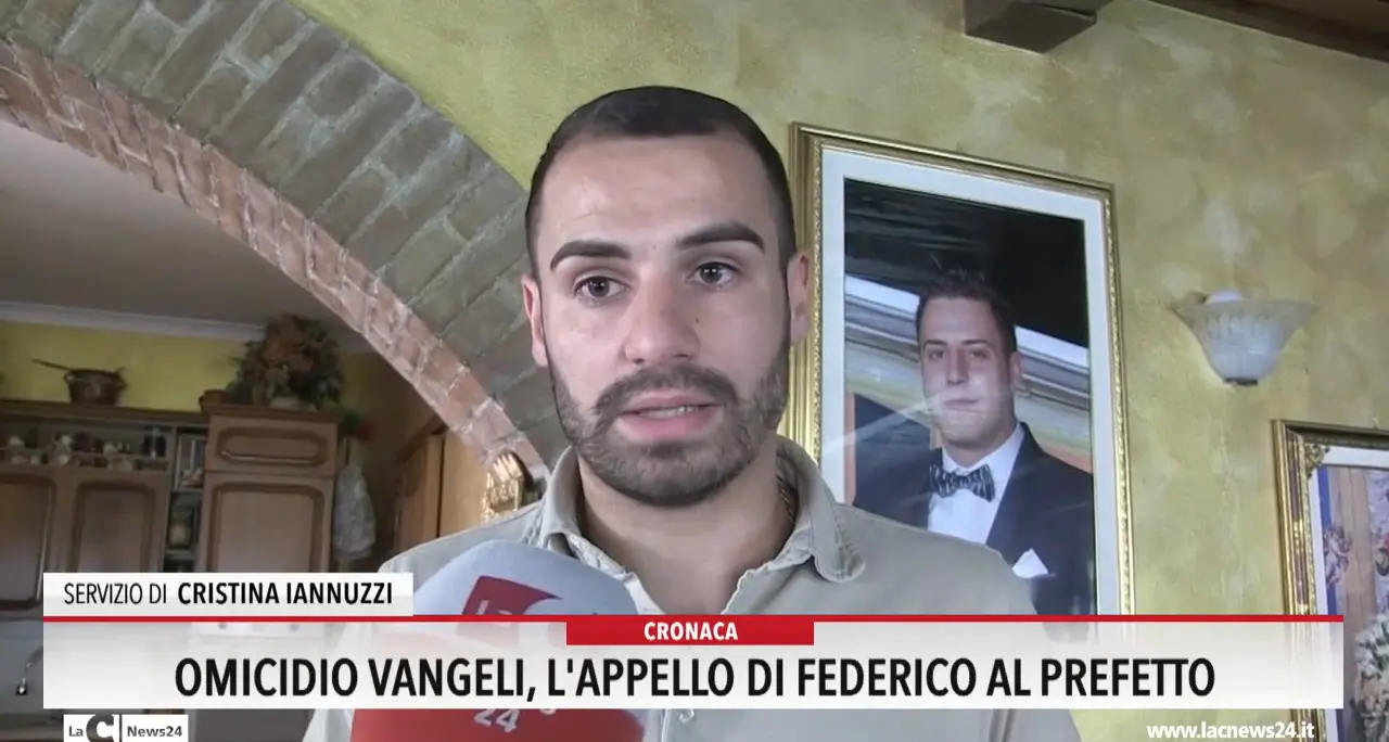 Omicidio Vangeli, l'appello di Federico al prefetto