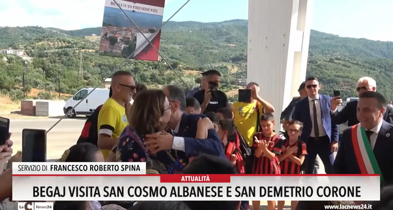 Begaj visita San Cosmo Albanese e San Demetrio Corone