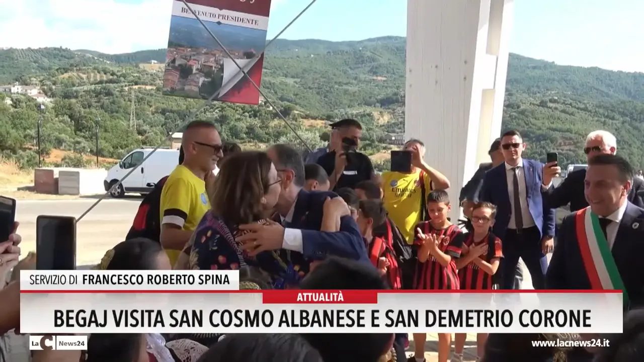 Begaj visita San Cosmo Albanese e San Demetrio Corone