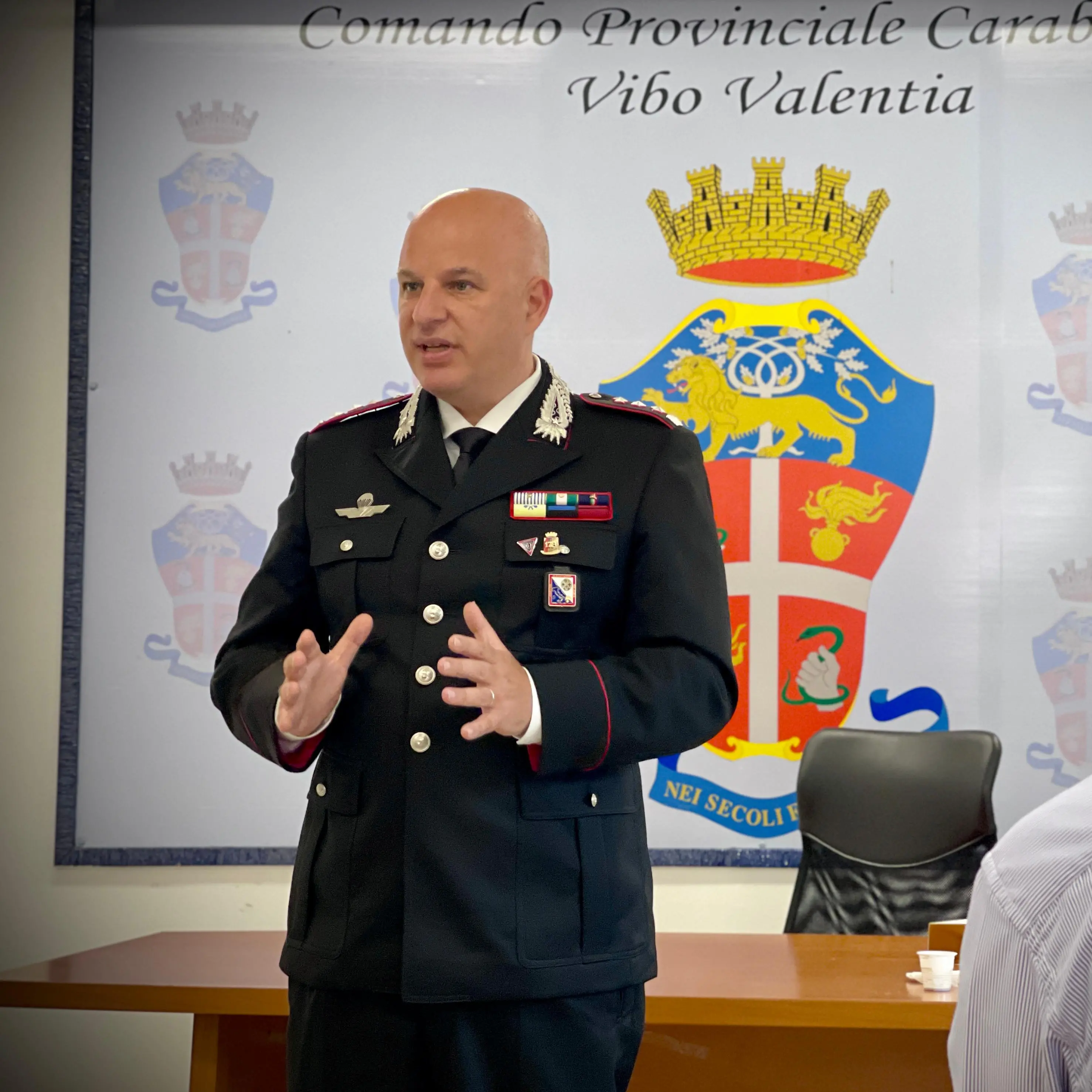 Vibo, il comandante dei carabinieri promosso al ministero della Difesa: «Contro la mafia serve il coraggio della ribellione»