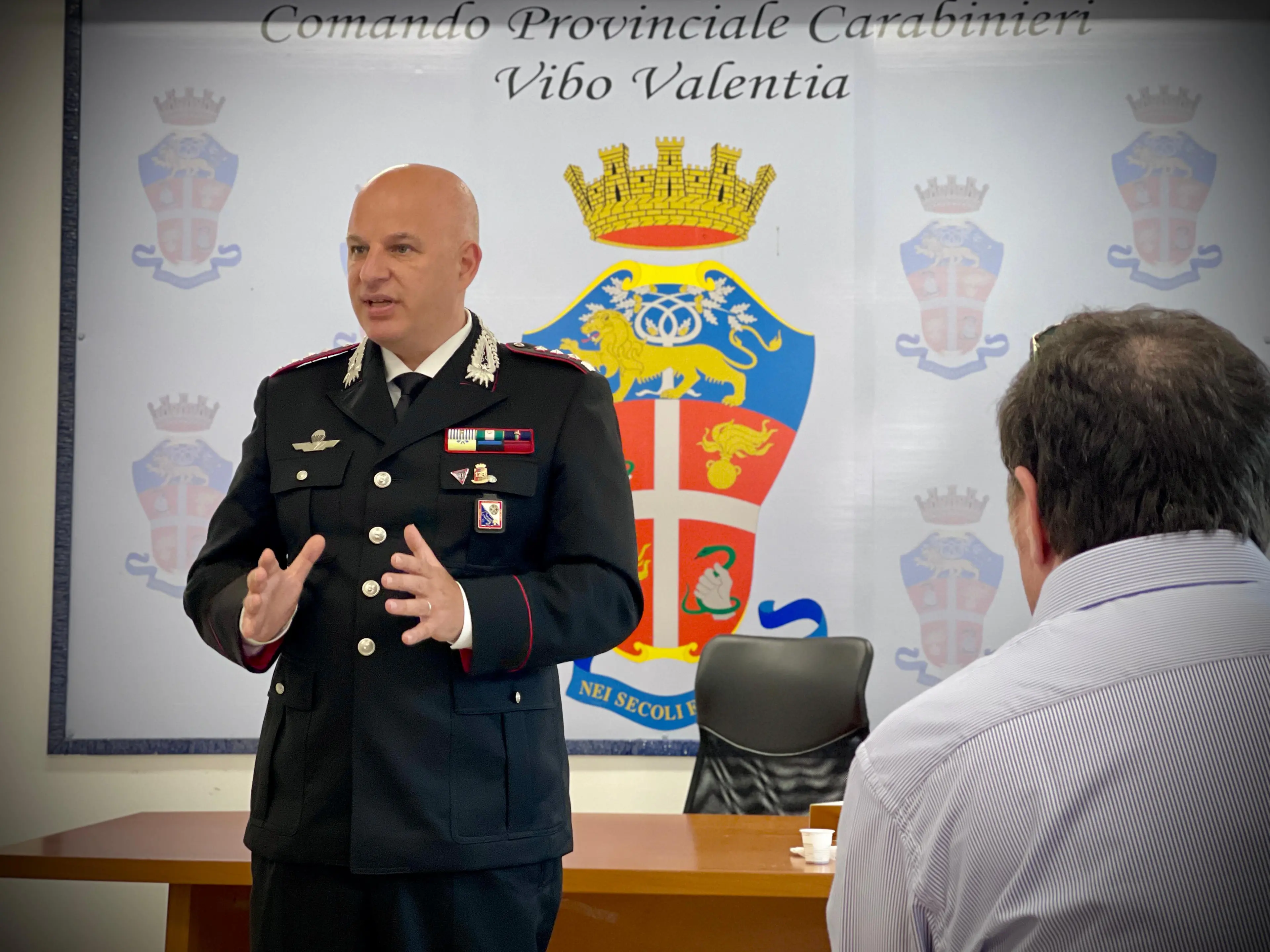 Vibo, il comandante dei carabinieri promosso al ministero della Difesa: «Contro la mafia serve il coraggio della ribellione»