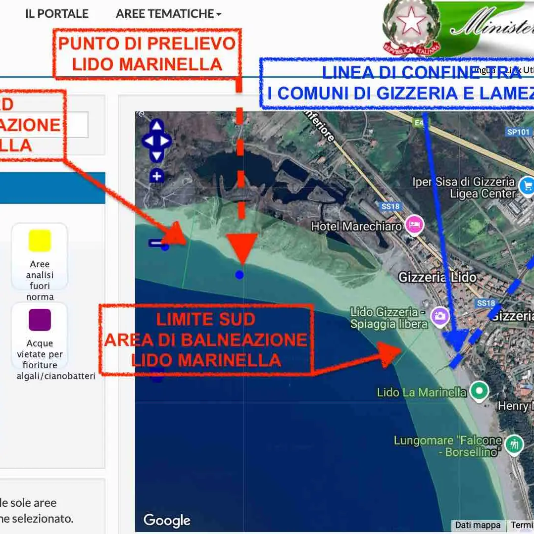 «Mare inquinato a Gizzeria, ma il divieto di balneazione scatta a Lamezia»: la denuncia del geologo Mario Pileggi\n