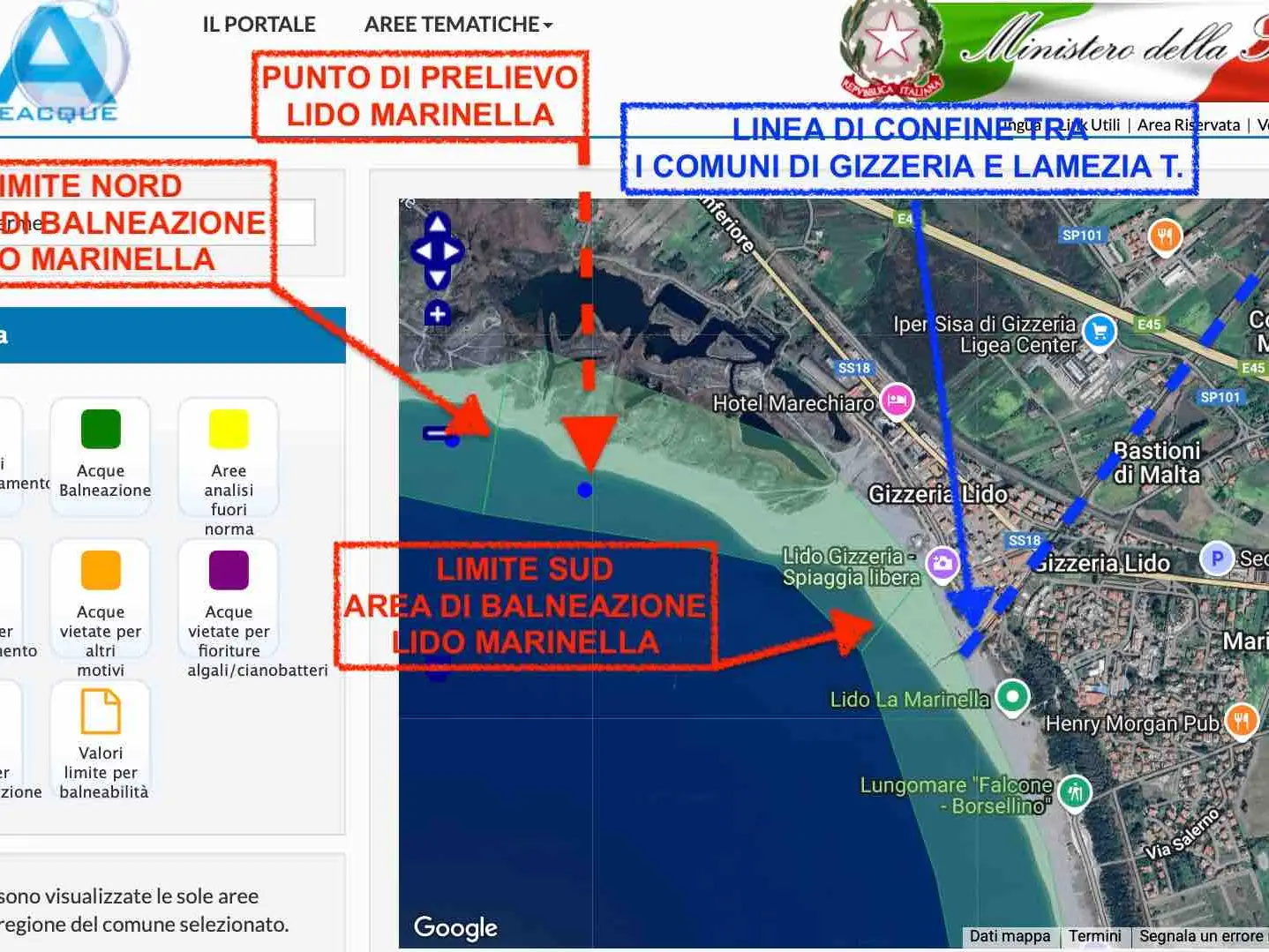 «Mare inquinato a Gizzeria, ma il divieto di balneazione scatta a Lamezia»: la denuncia del geologo Mario Pileggi