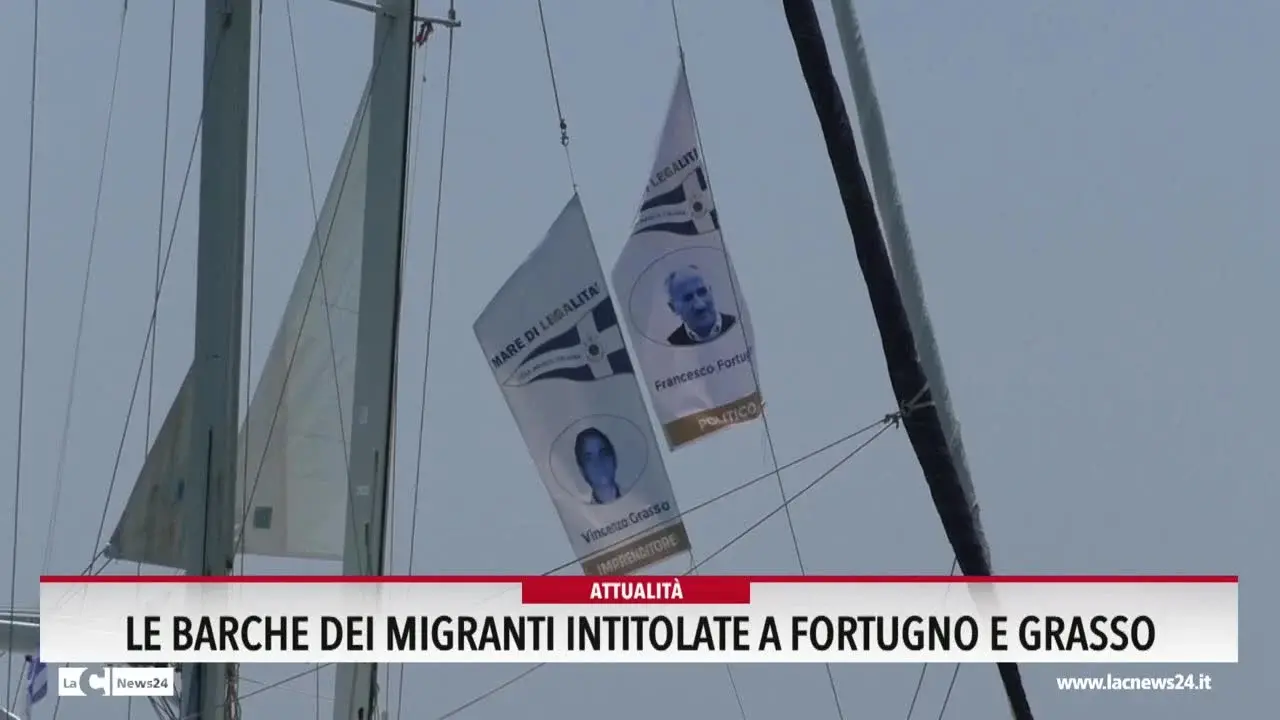 Le barche dei migranti intitolate a Fortugno e Grasso